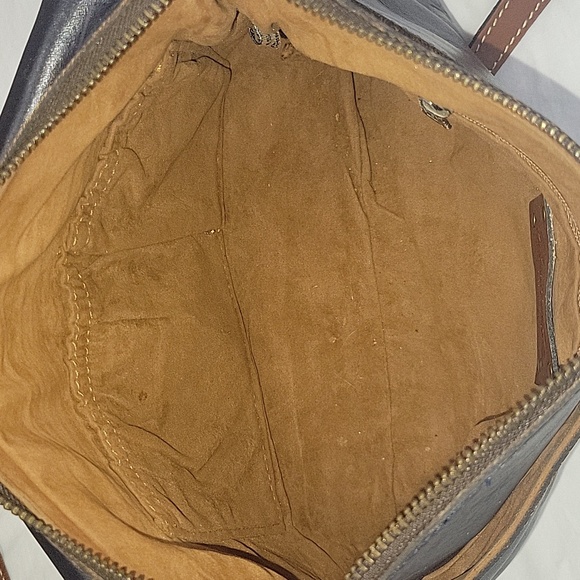 Patricia Nash Navy Blue Leather Crossbody Shoulder Bag - Picture 13 of 16